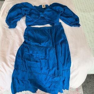 FARM Rio Blue Skirt Set